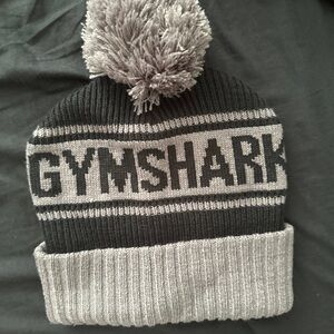 Gymshark Charcoal and Light Gray Knit Hat